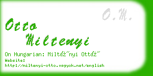 otto miltenyi business card